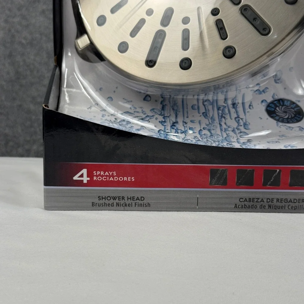 Delta 75444SN 4-Spray Brushed Nickel Shower‎ Head with SpotShield Technology